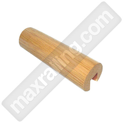 Дървена ръкохватка с канал Ø42мм. Дъб. Дължина - 2500мм. Шлайфана.